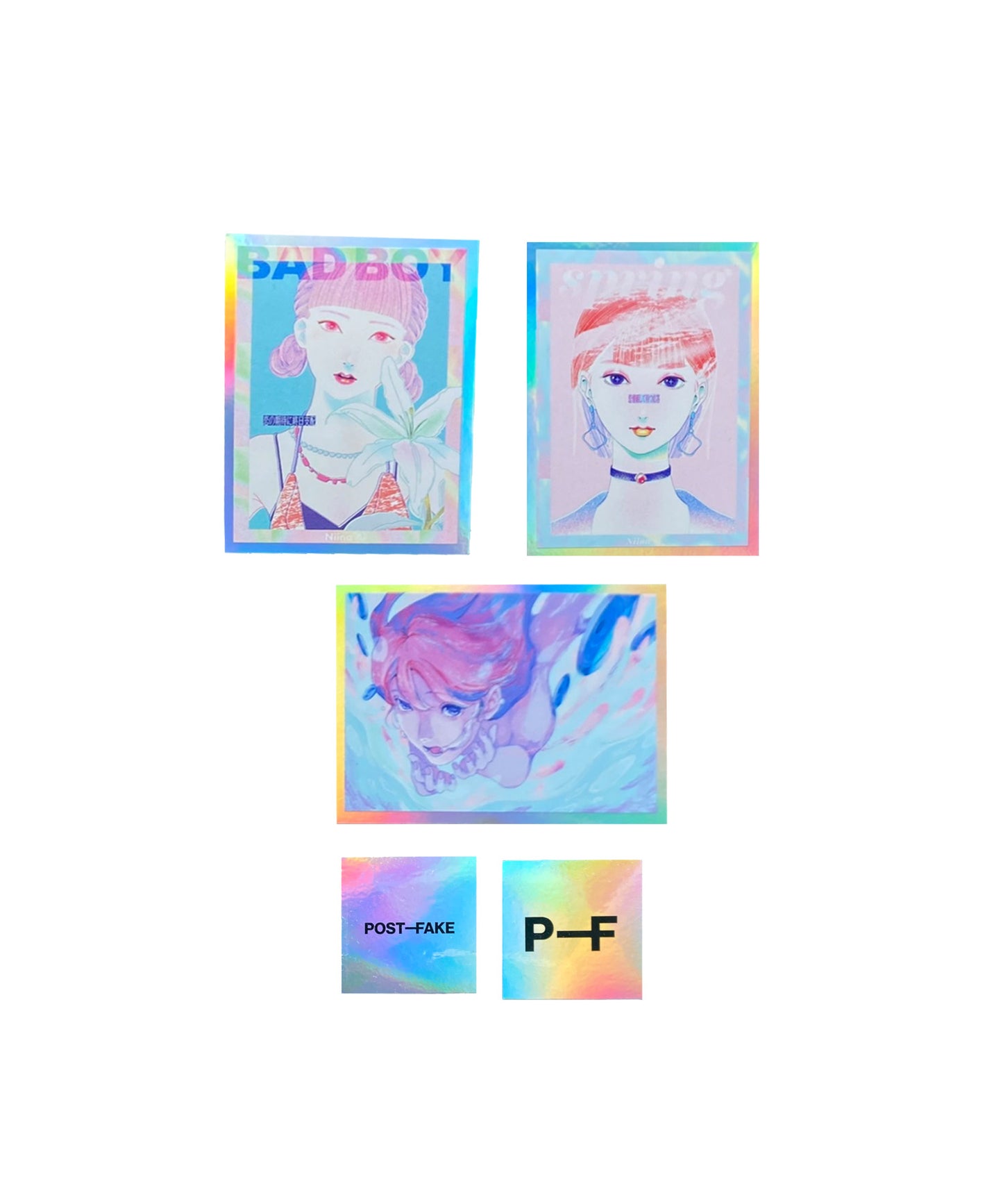 AI NINA × POST-FAKE / STICKER PACK