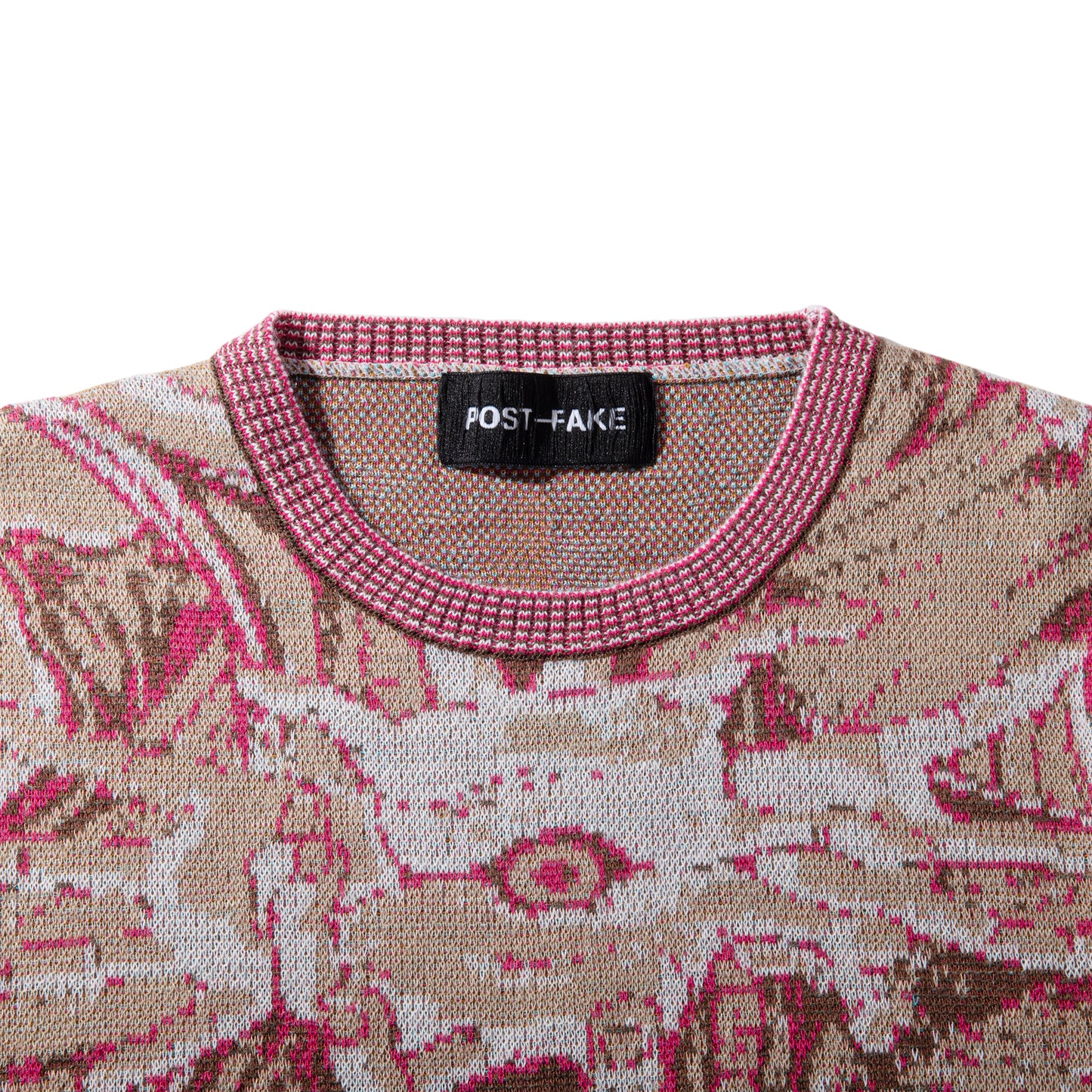 SHINTARO KAGO X POST-FAKE / GRAPHIC JACQUARD SWEATER